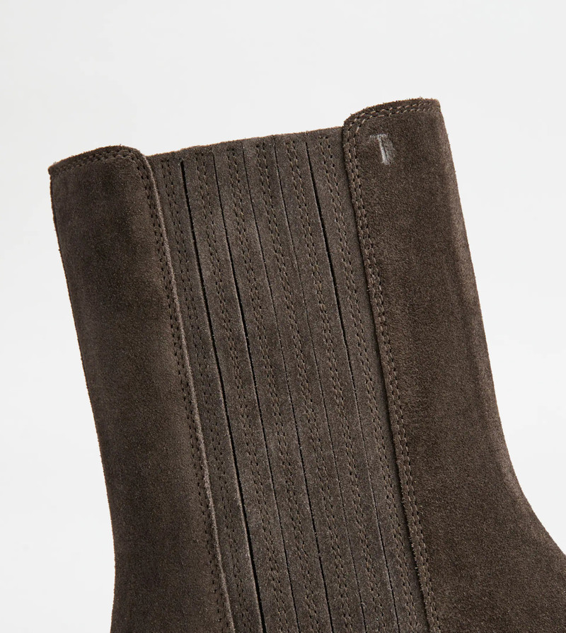 TOD'S CHELSEA BOOTS IN SUEDE - BROWN 4