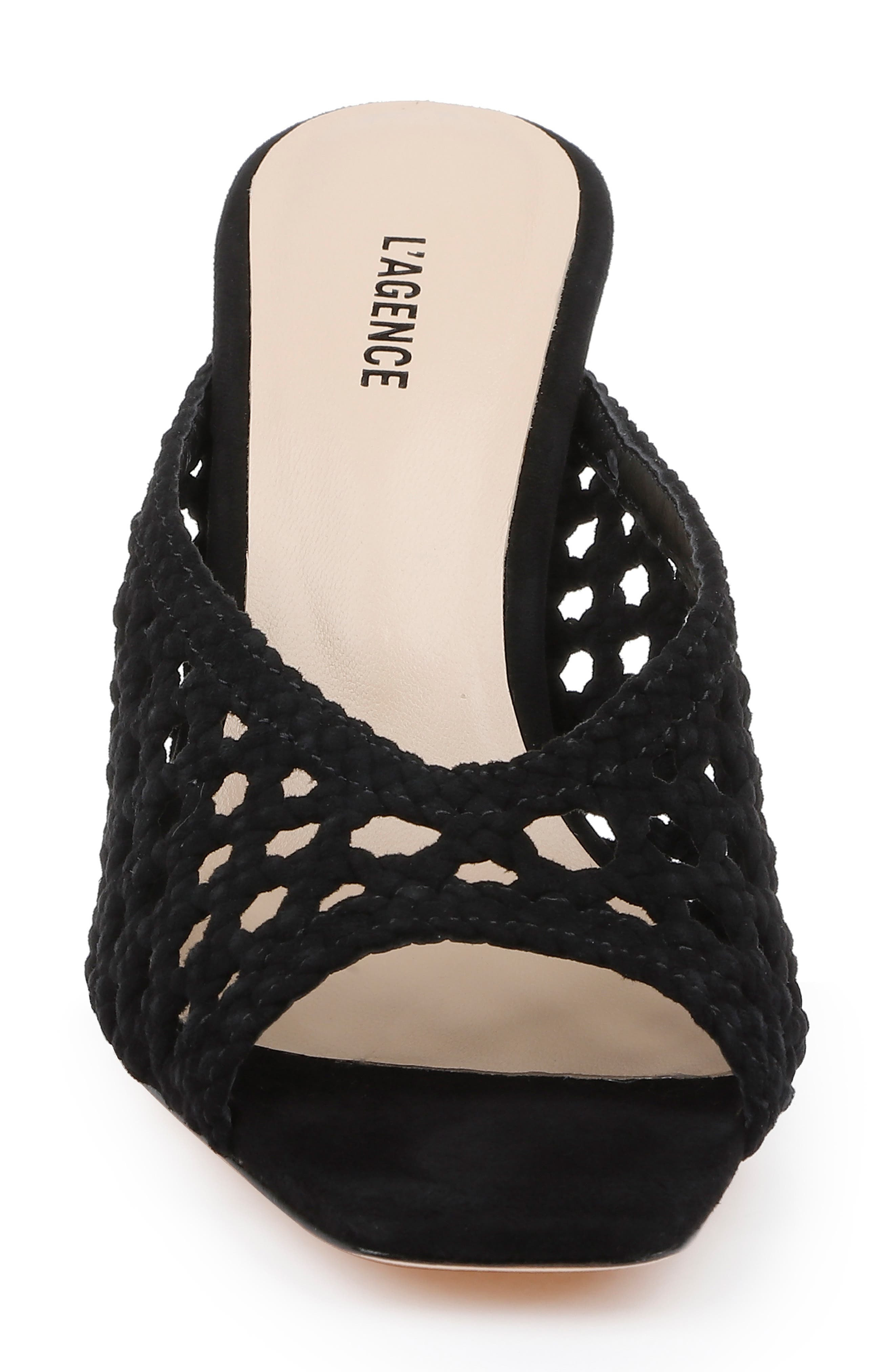 L'AGENCE Jacques Sandal in Black Suede at Nordstrom - 4