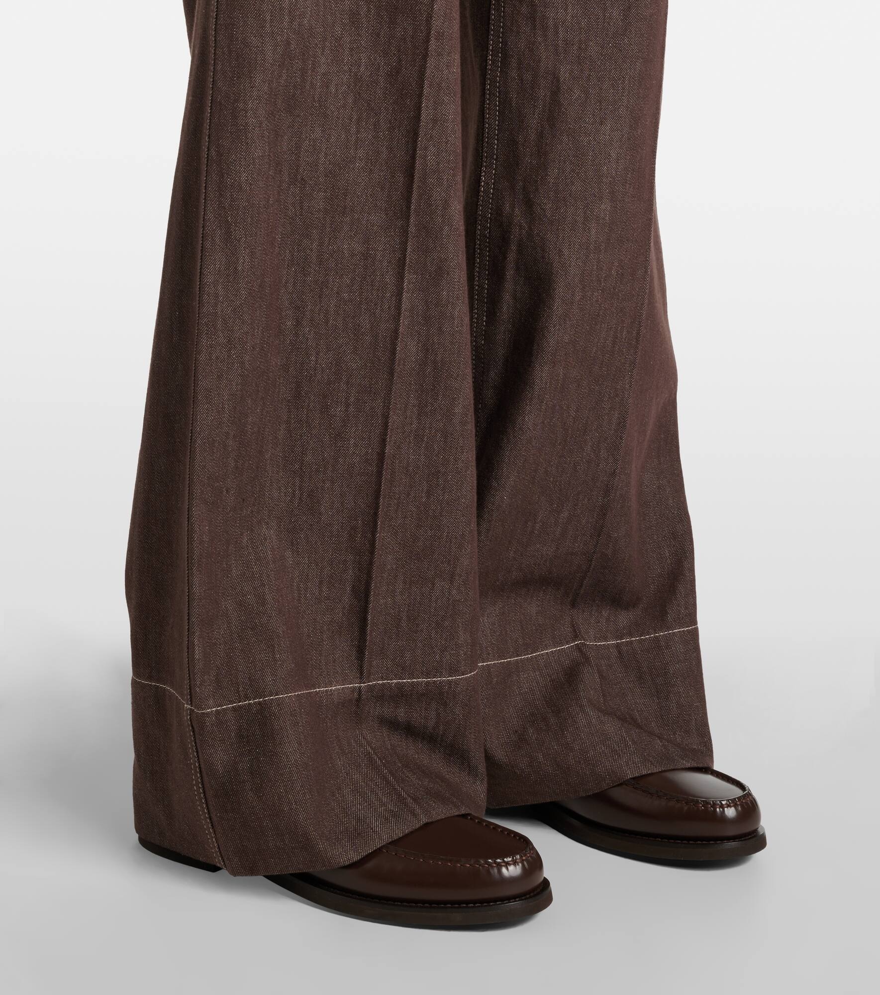 Mid-rise wide-leg jeans - 5
