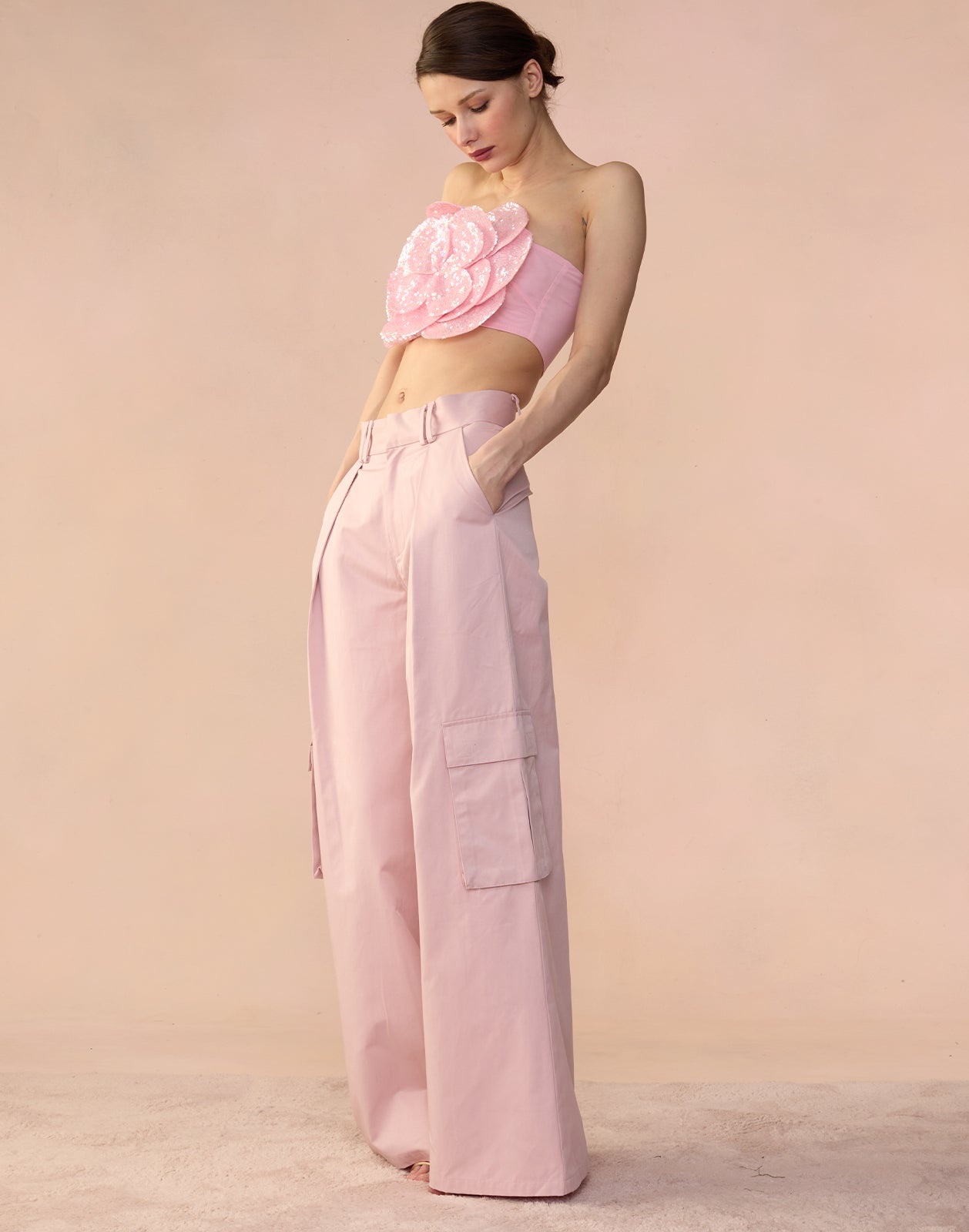 Sequin Flower Bandeau - 3
