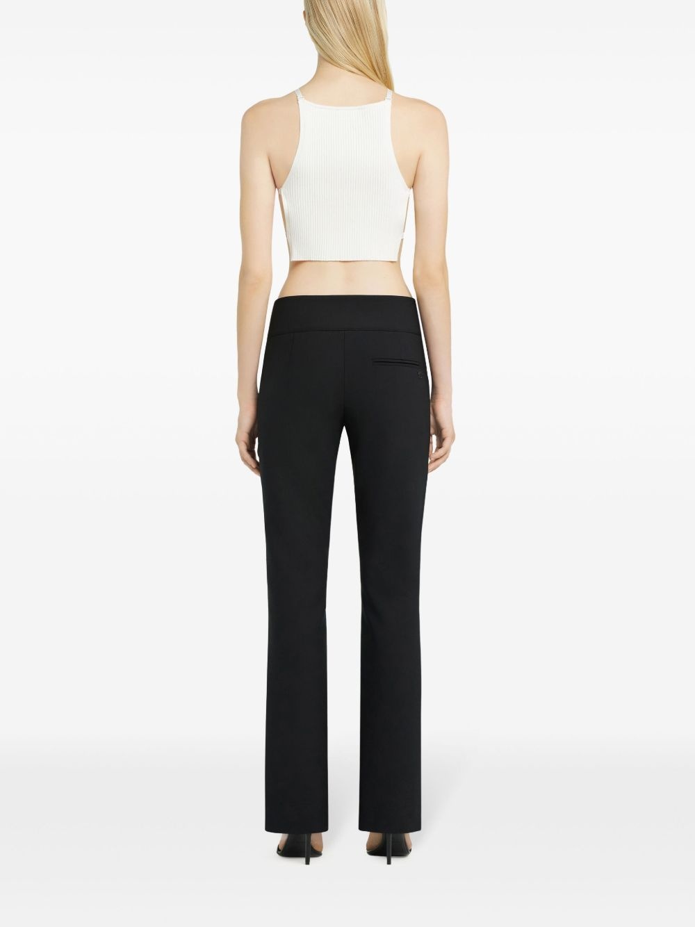 ribbed-knit crop top - 4