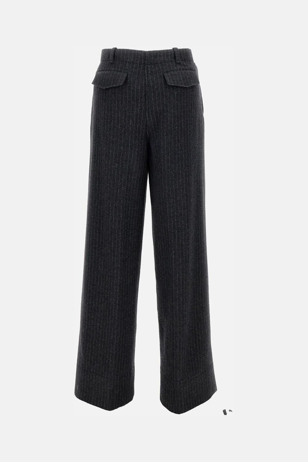 Pinstriped Trousers - 3