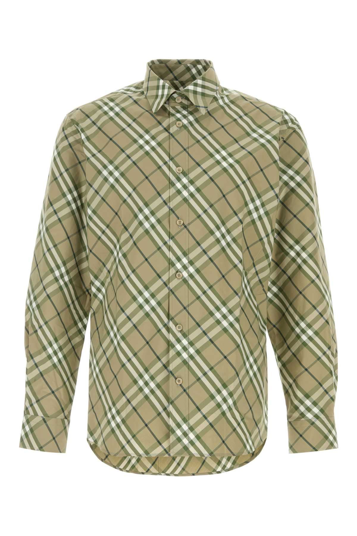Burberry Men Embroidered Poplin Shirt - 1