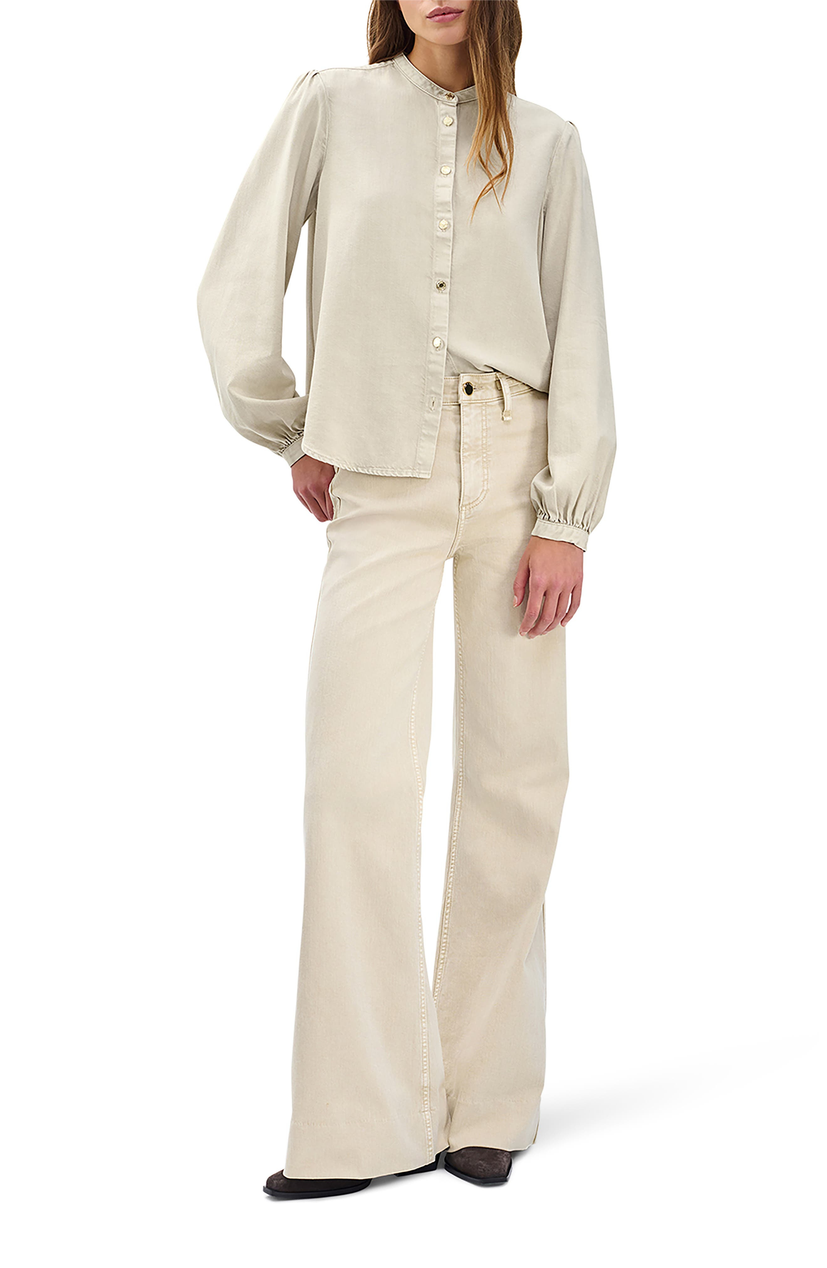 rag & bone Sandra Shirt in Sandstone at Nordstrom - 5