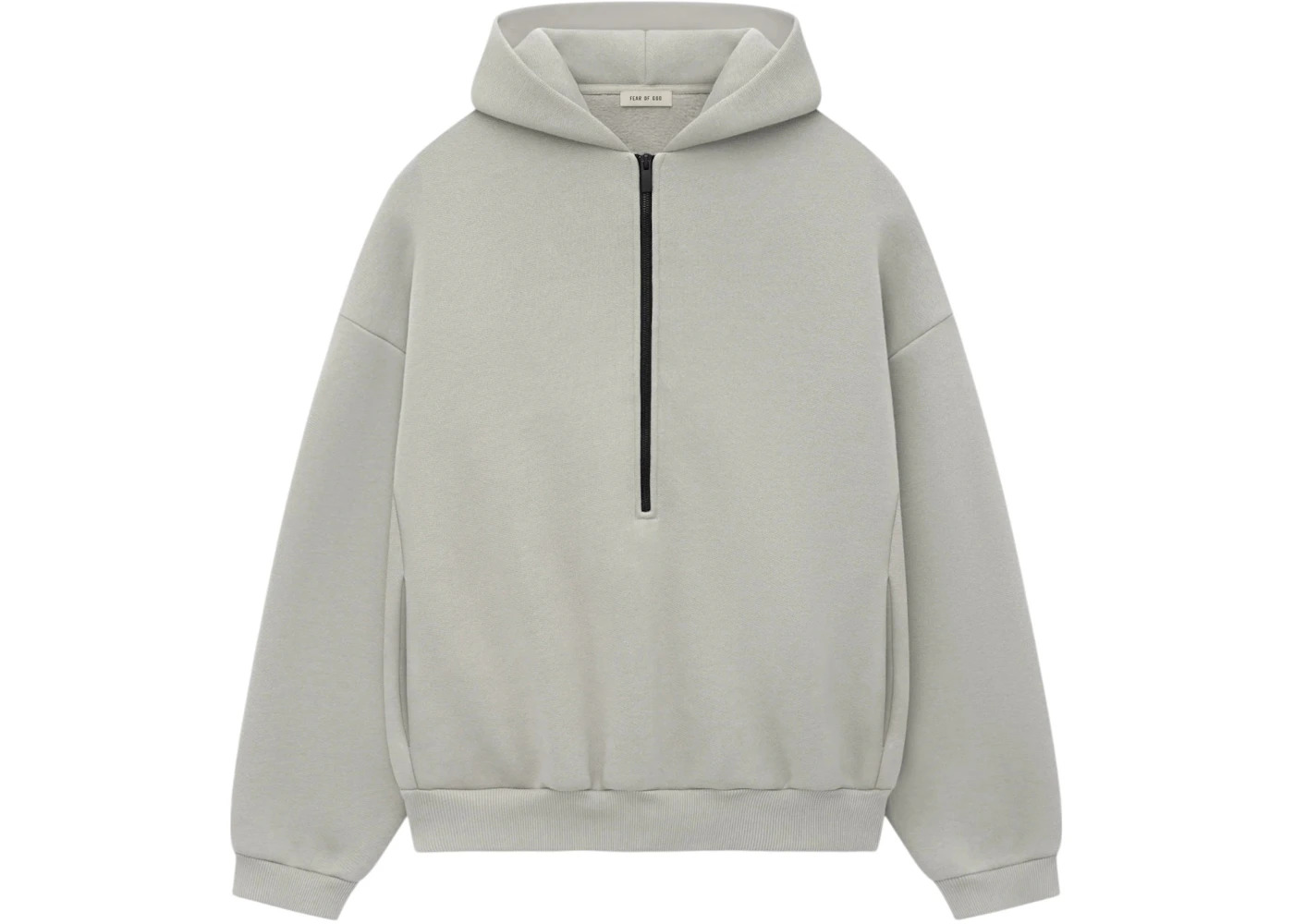 Fear of God Eternal Half Zip Hoodie Dove Grey - 1