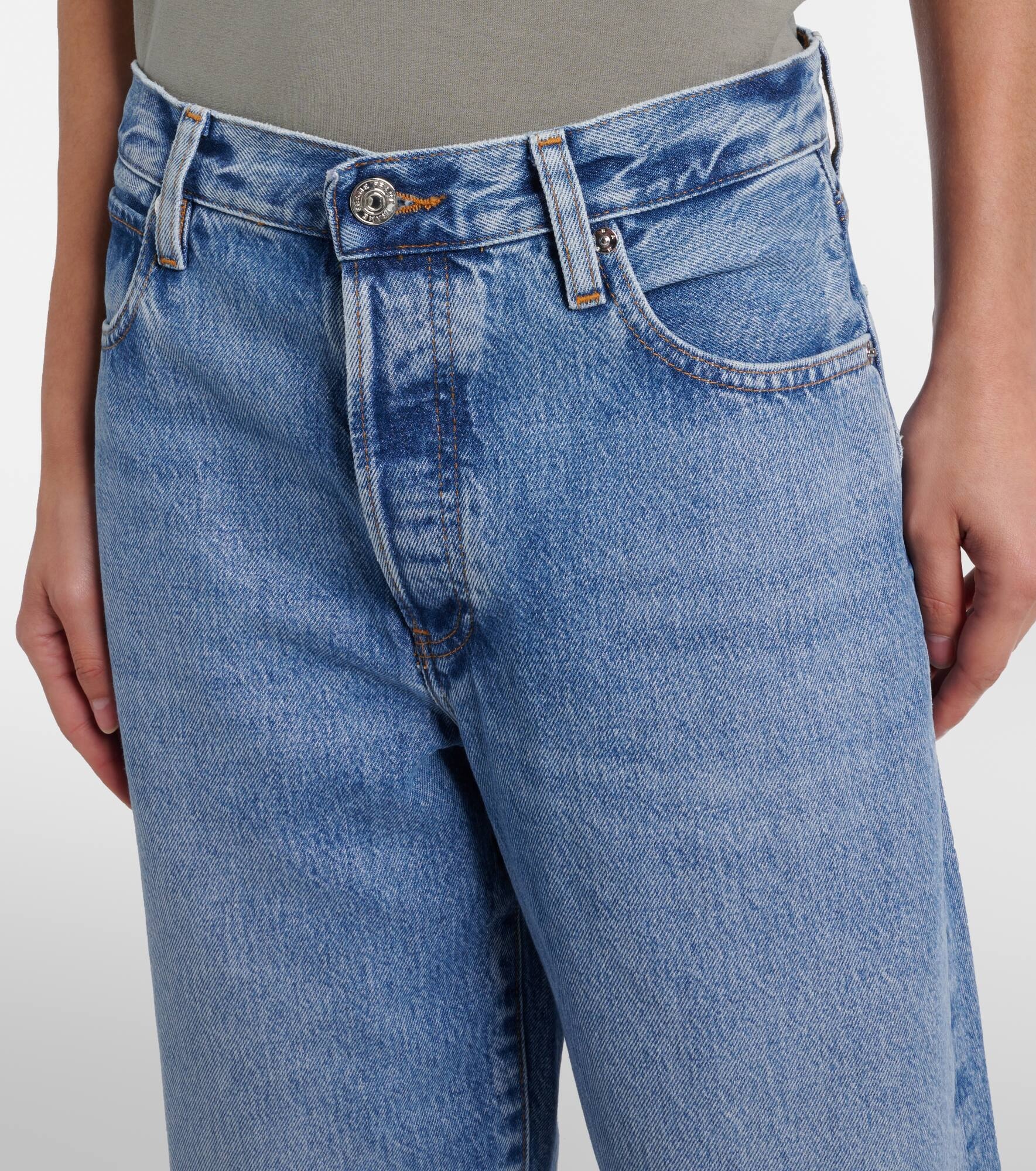 Loose mid-rise wide-leg jeans - 4