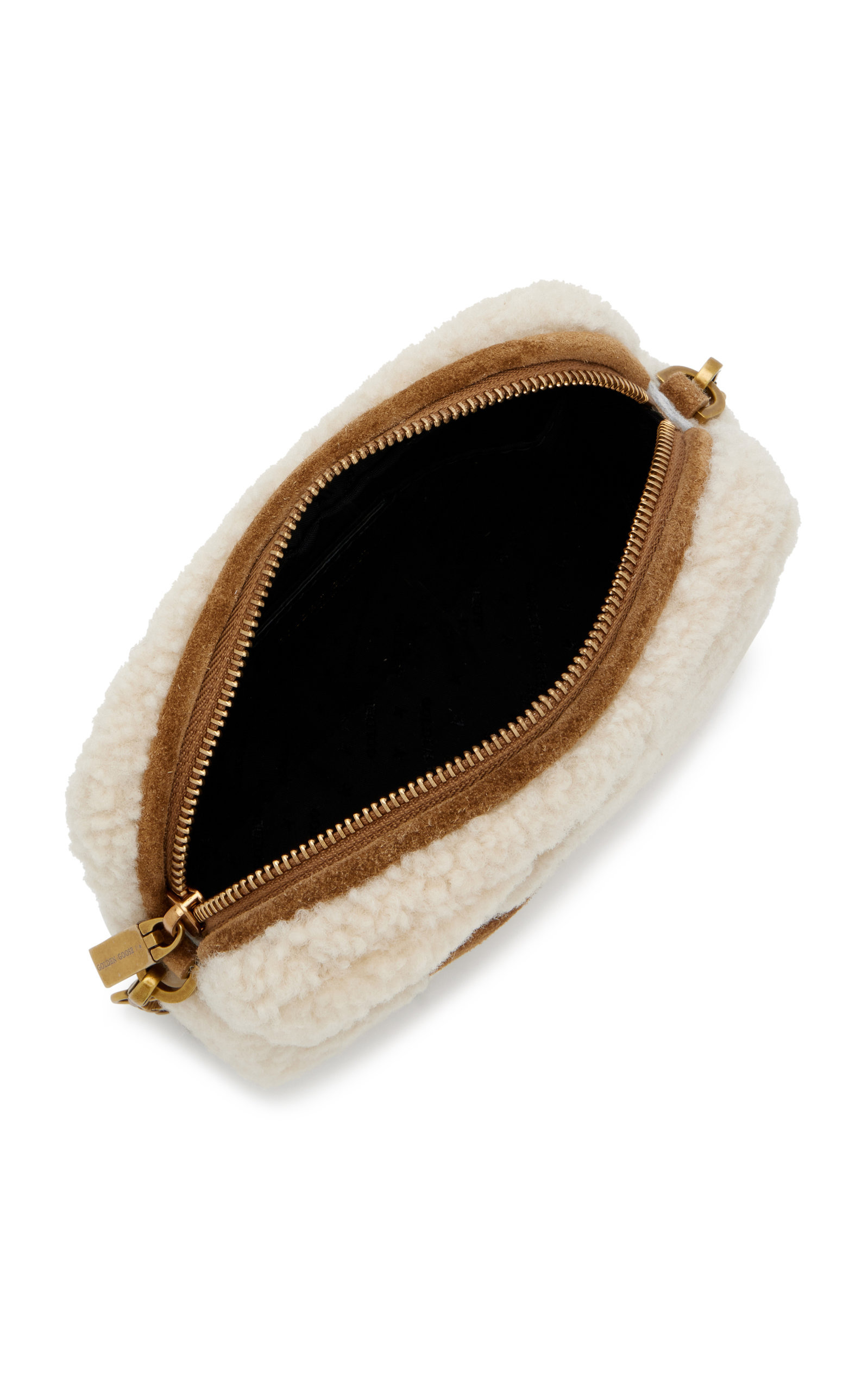 Mini Star Shearling, Suede Crossbody Bag white - 7