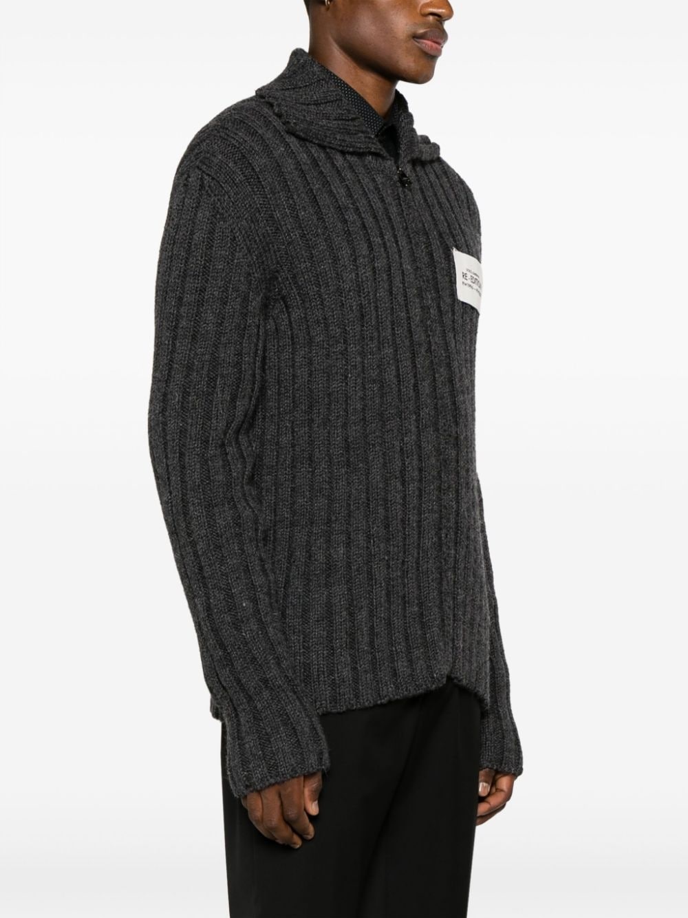 Re-Edition virgin wool cardigan - 3