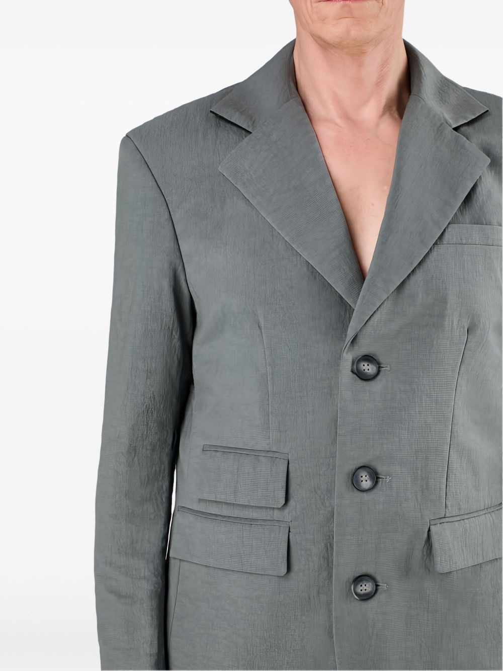 single-breasted blazer - 6