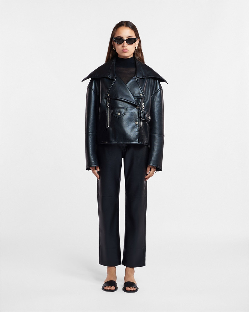 Nanushka Regenerated Leather Jacket outlook