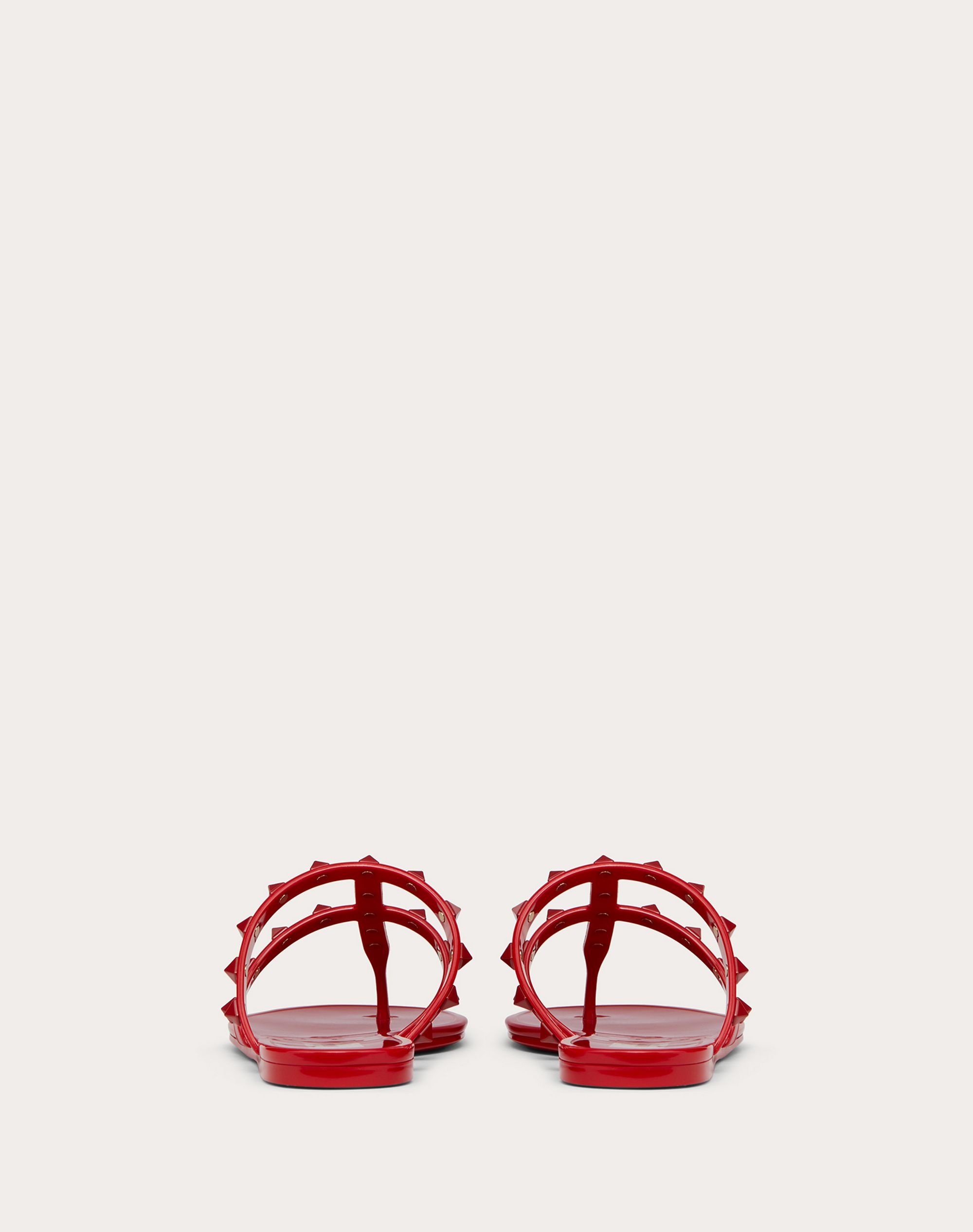 ROCKSTUD FLAT RUBBER SANDAL WITH TONAL STUDS - 3