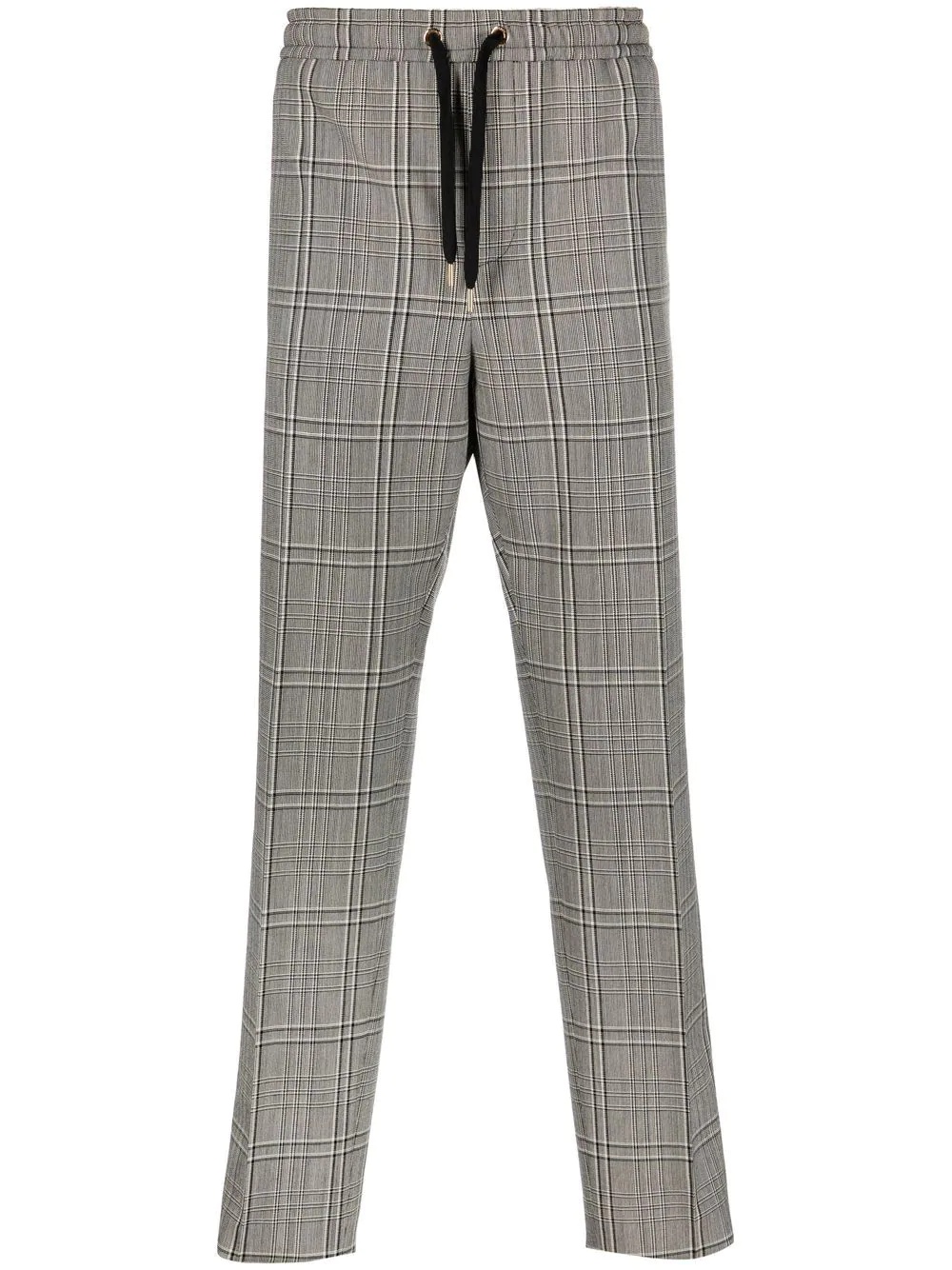 check-print trousers - 1