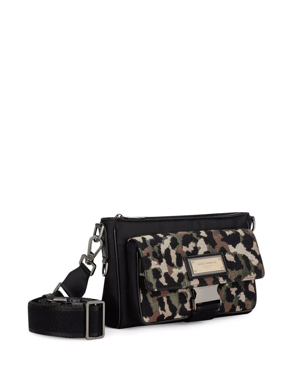 leopard-print messenger bag - 4