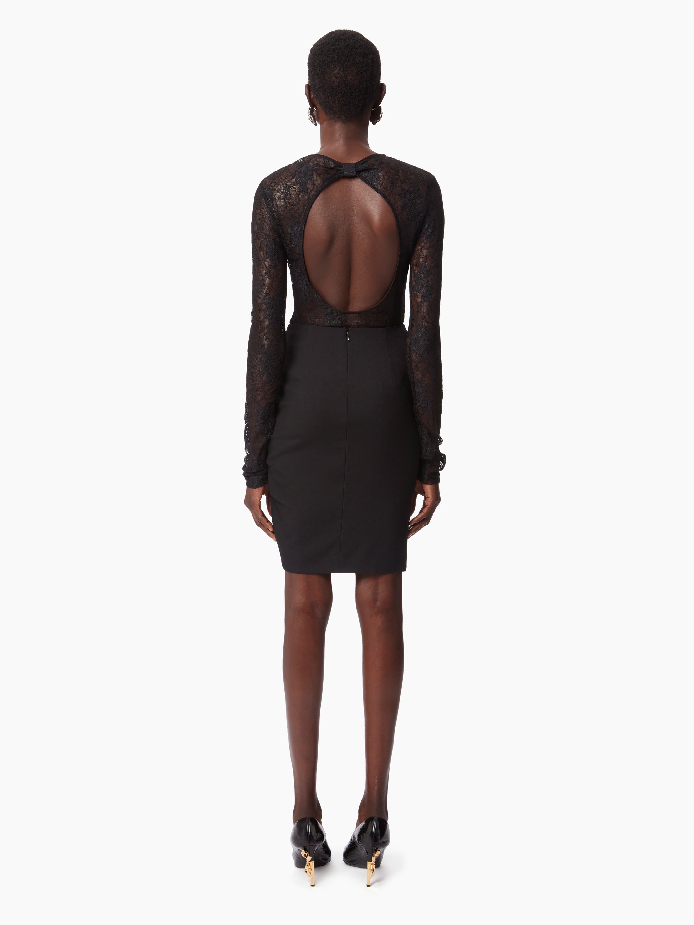 LACE BACKLESS TOP - 4