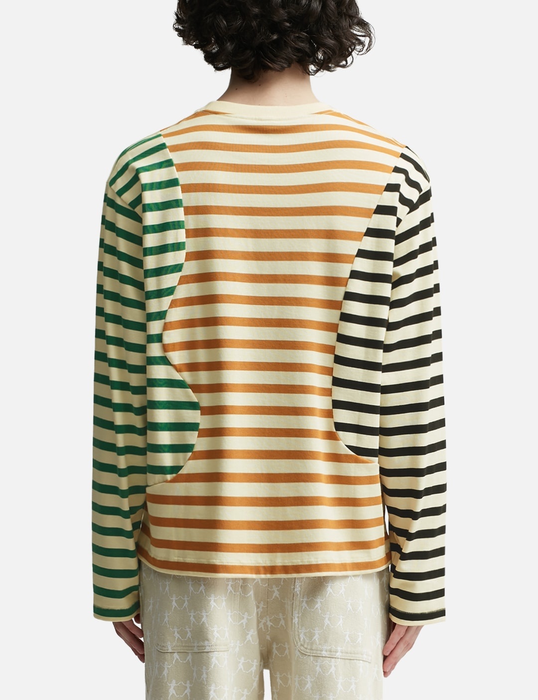 ORGANIC PANELED STRIPE LONG SLEEVE - 4