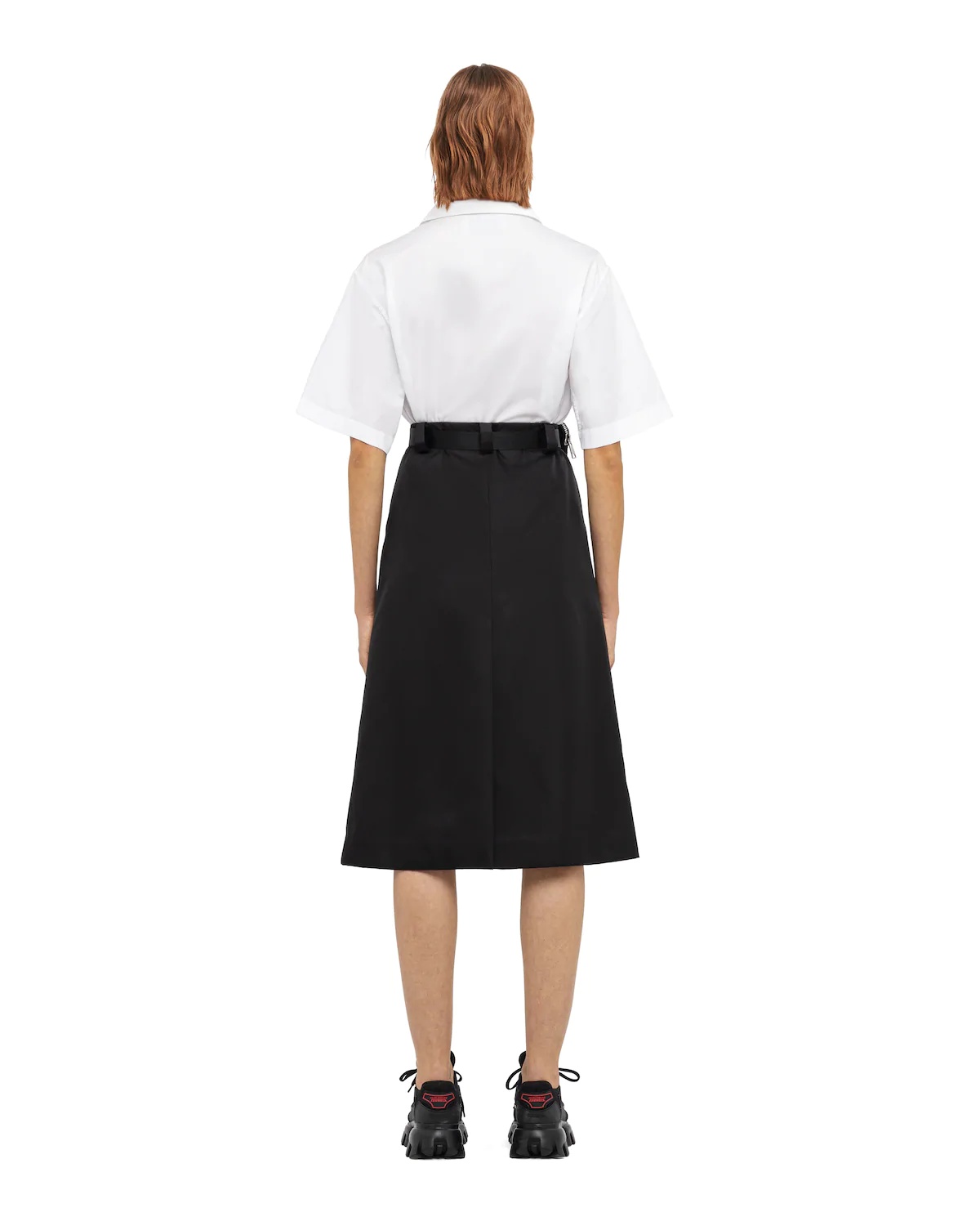 Re-Nylon gabardine skirt - 4