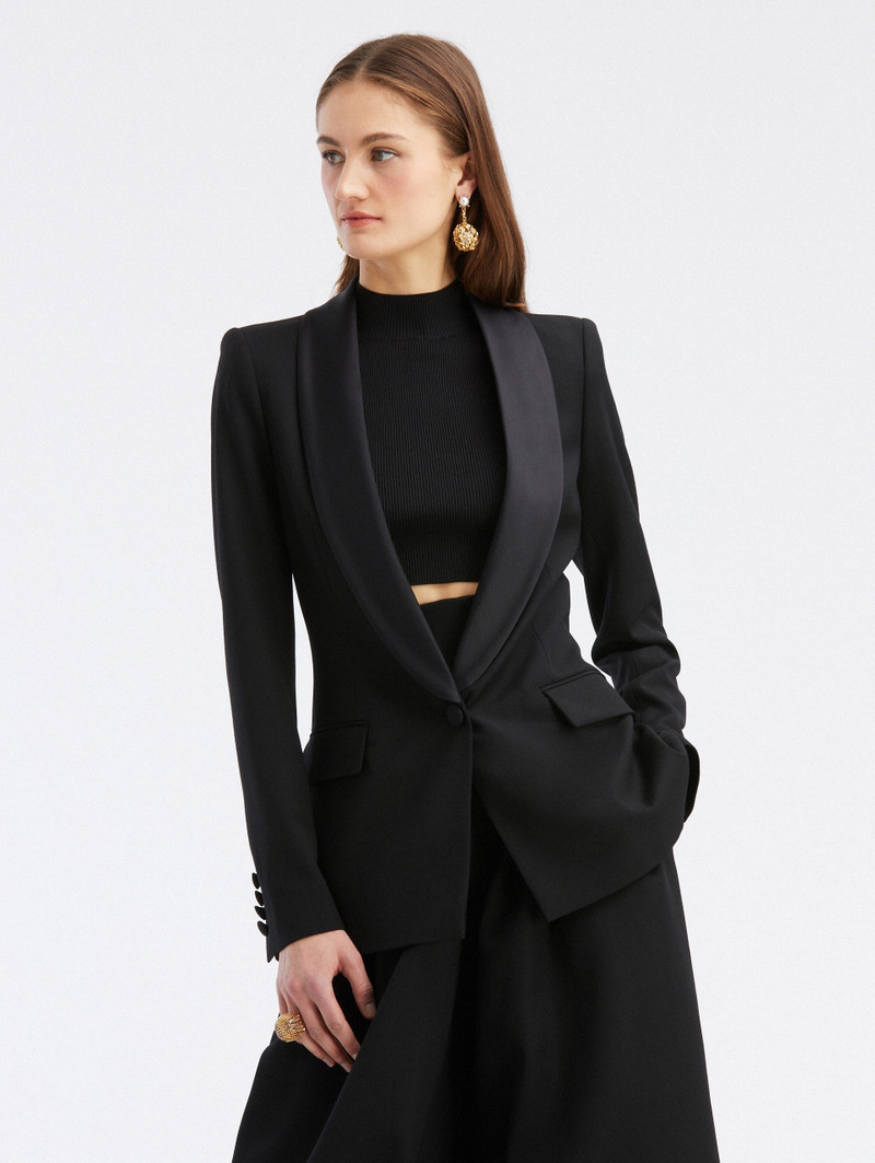 LONG SLEEVE TUXEDO JACKET 1