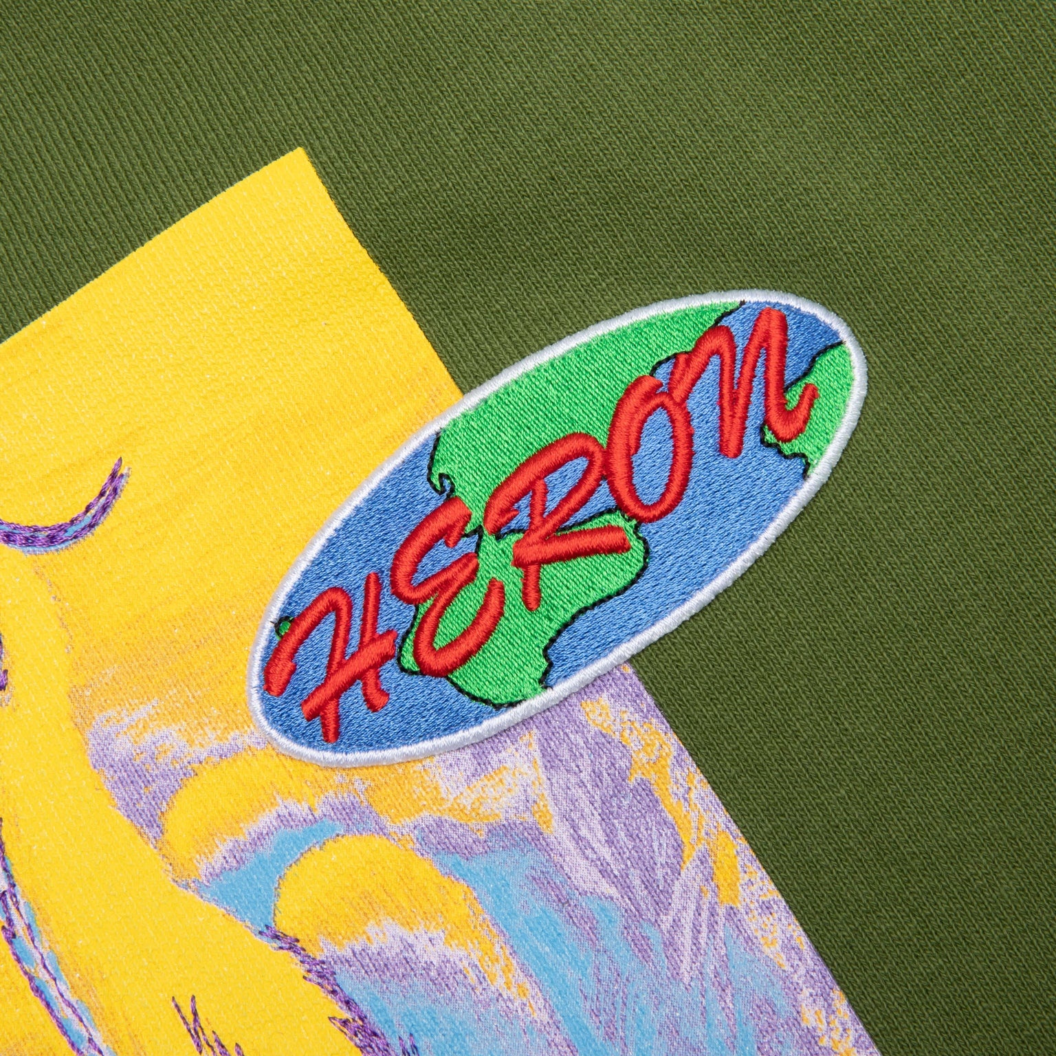 HERON PRESTON CREWNECK OS HERON KK22 - GREEN/YELLOW - 3