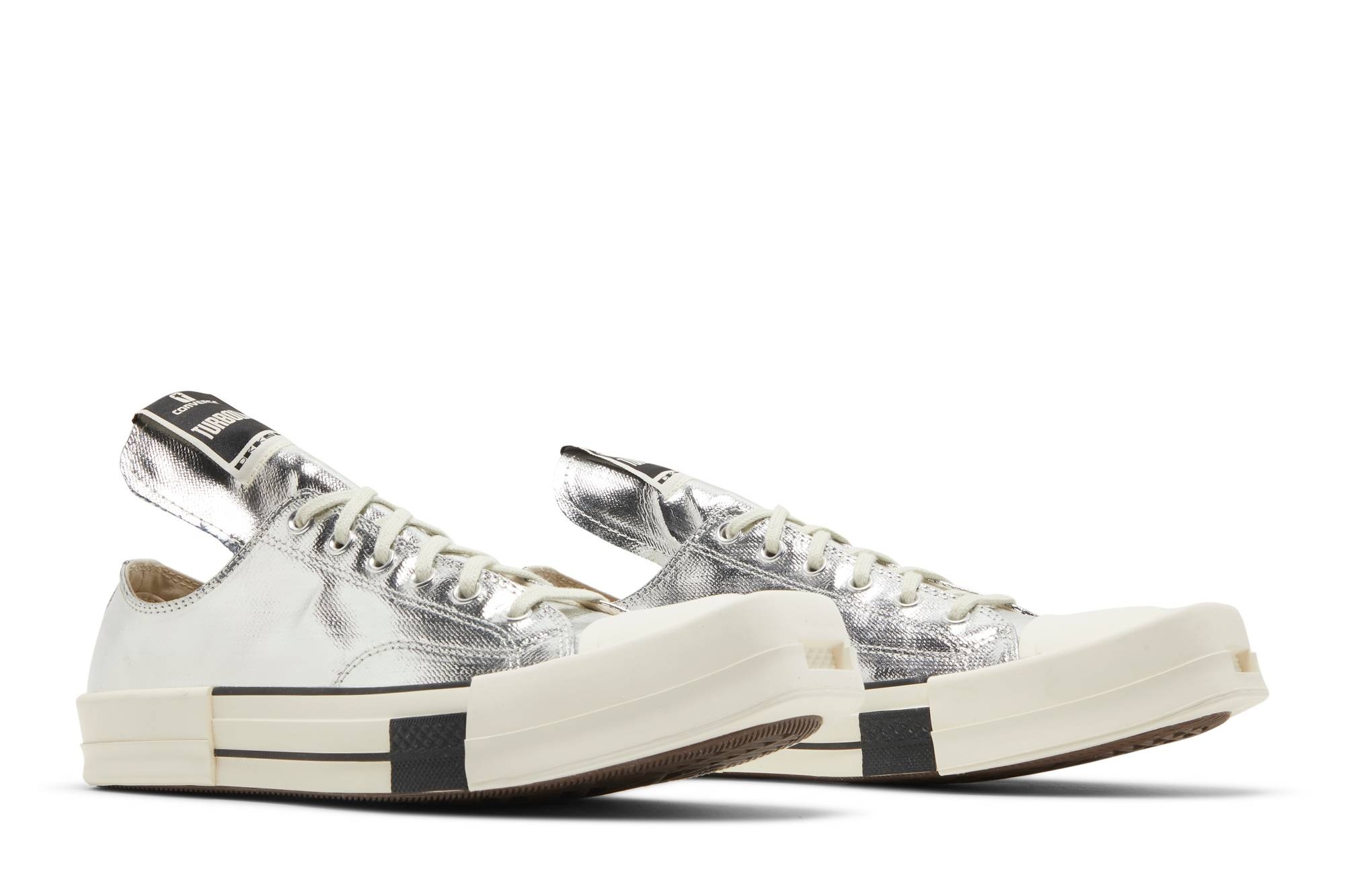Rick Owens x TURBODRK Chuck 70 Low 'Silver Lacquer' - 8