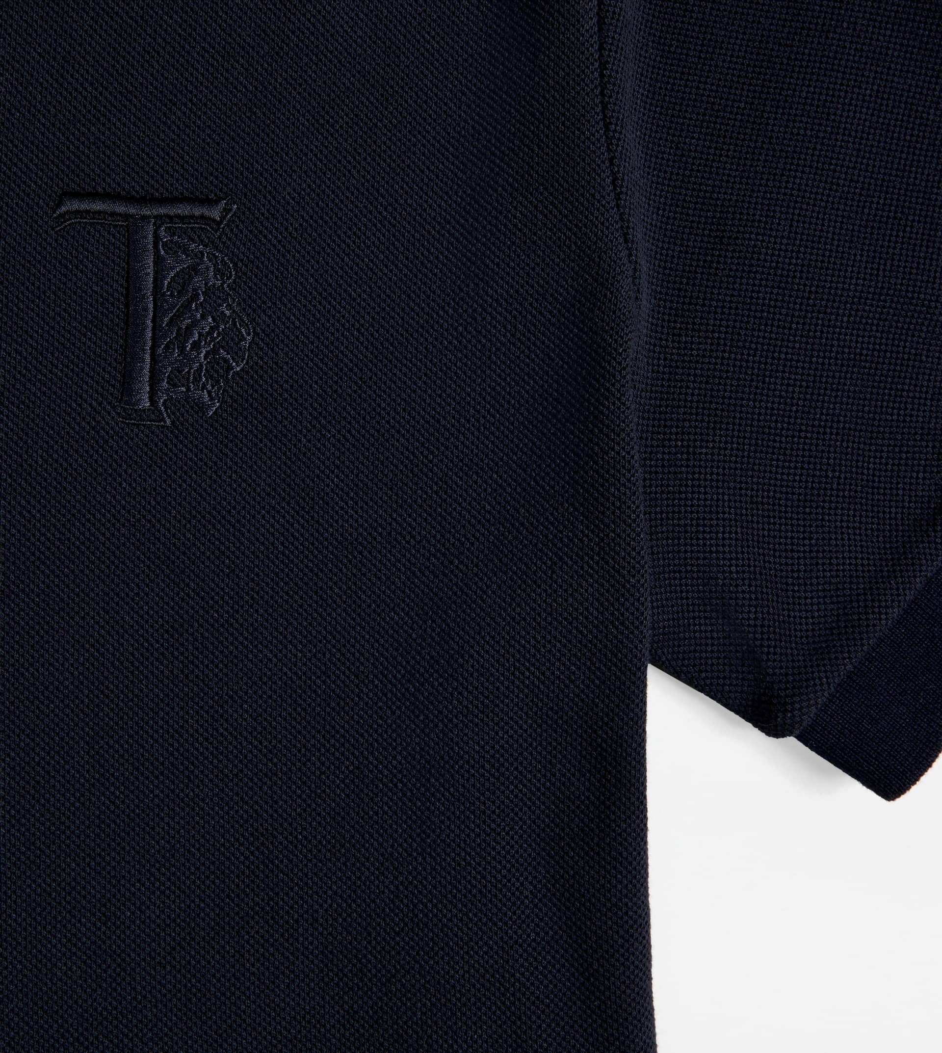 POLO SHIRT IN PIQUET - BLUE - 5