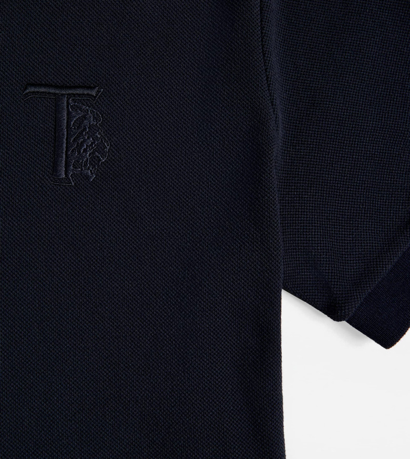 POLO SHIRT IN PIQUET - BLUE 5
