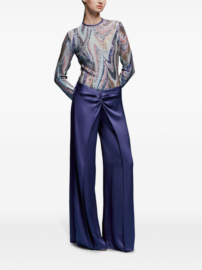 SILVIA TCHERASSI Nadira flared trousers outlook