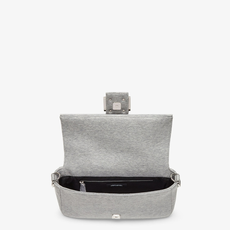 Limited edition Fendi by Marc Jacobs Baguette, made of gray mélange jersey with ‘The Baguette Fendi  4