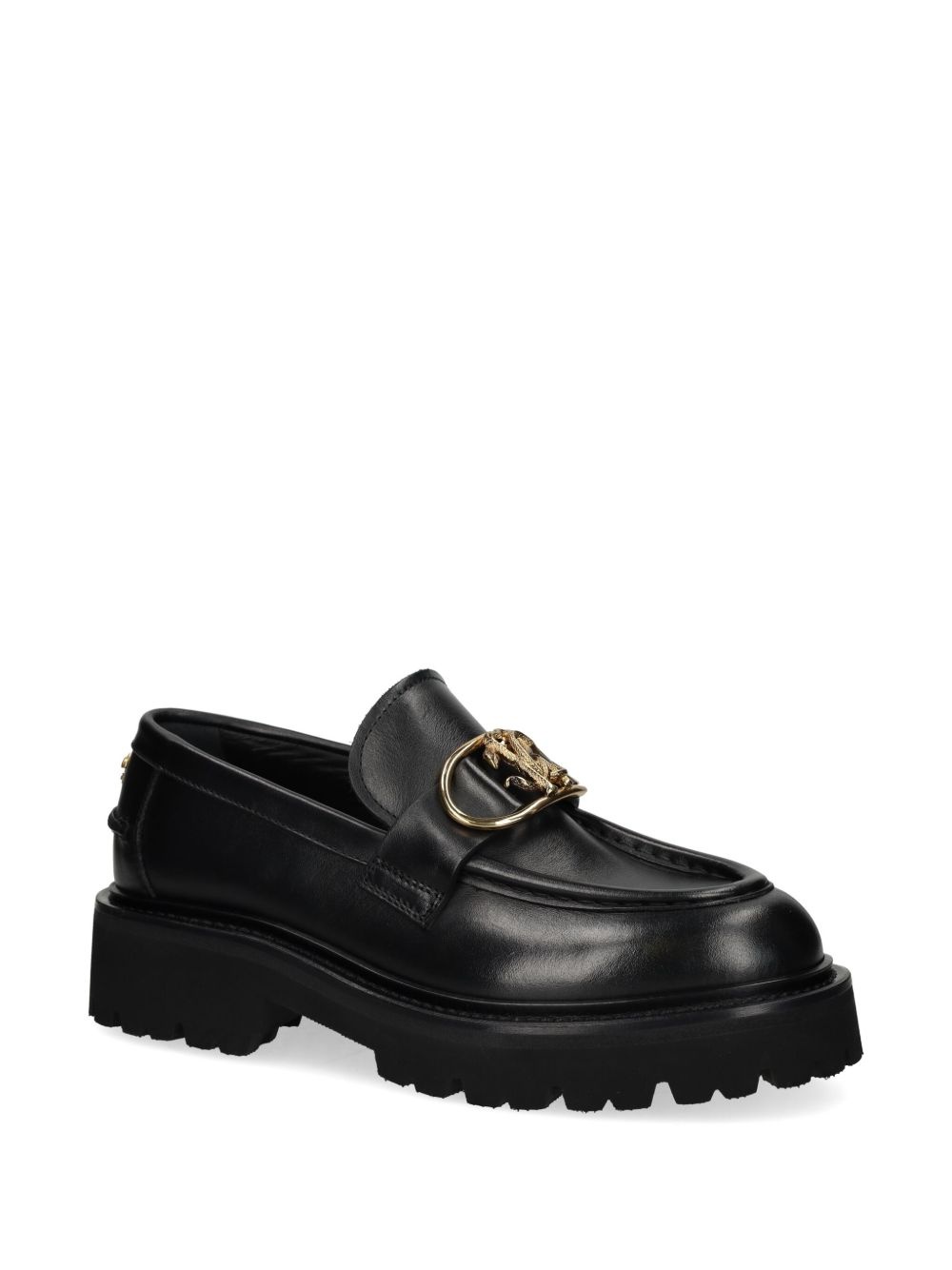 logo-plaque loafers - 2