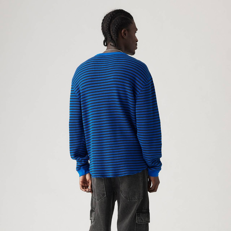 LONG SLEEVE RELAXED THERMAL T-SHIRT 4