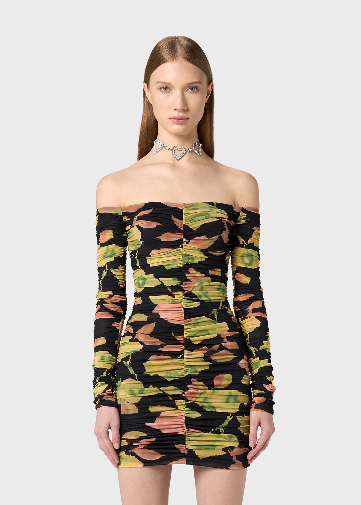 MINI DRESS IN JERSEY WITH FLORAL PRINT - 3