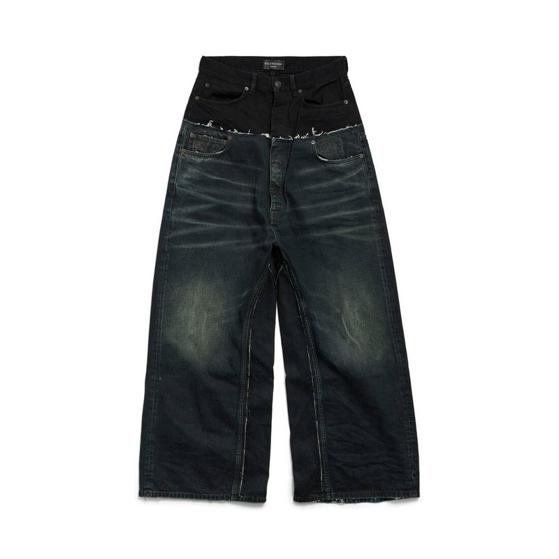 パンツ TOMOBALENCIAGA Cut Up Baggy Pants BALENCIAGA Cut-up Baggy Pants in Black | REVERSIBLE