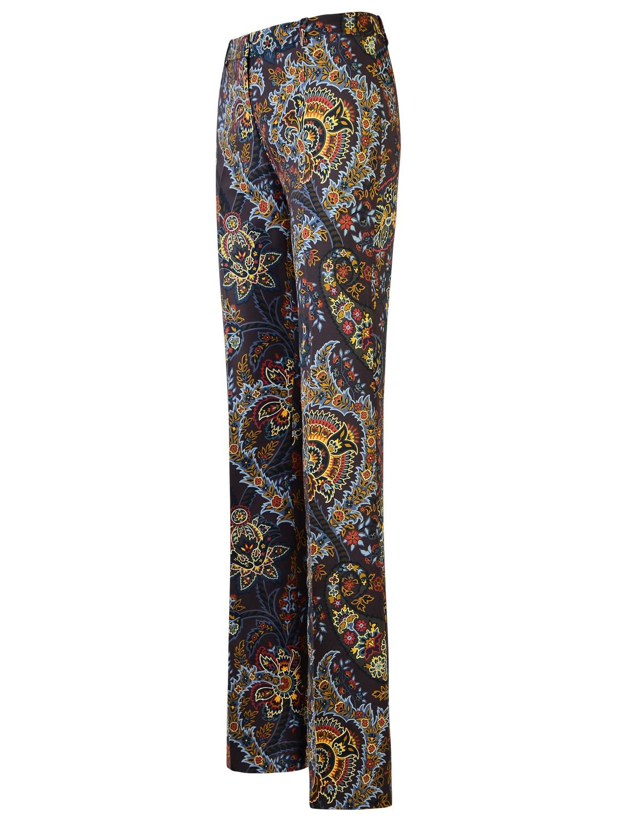 Etro Brown Viscose Trousers Women - 2