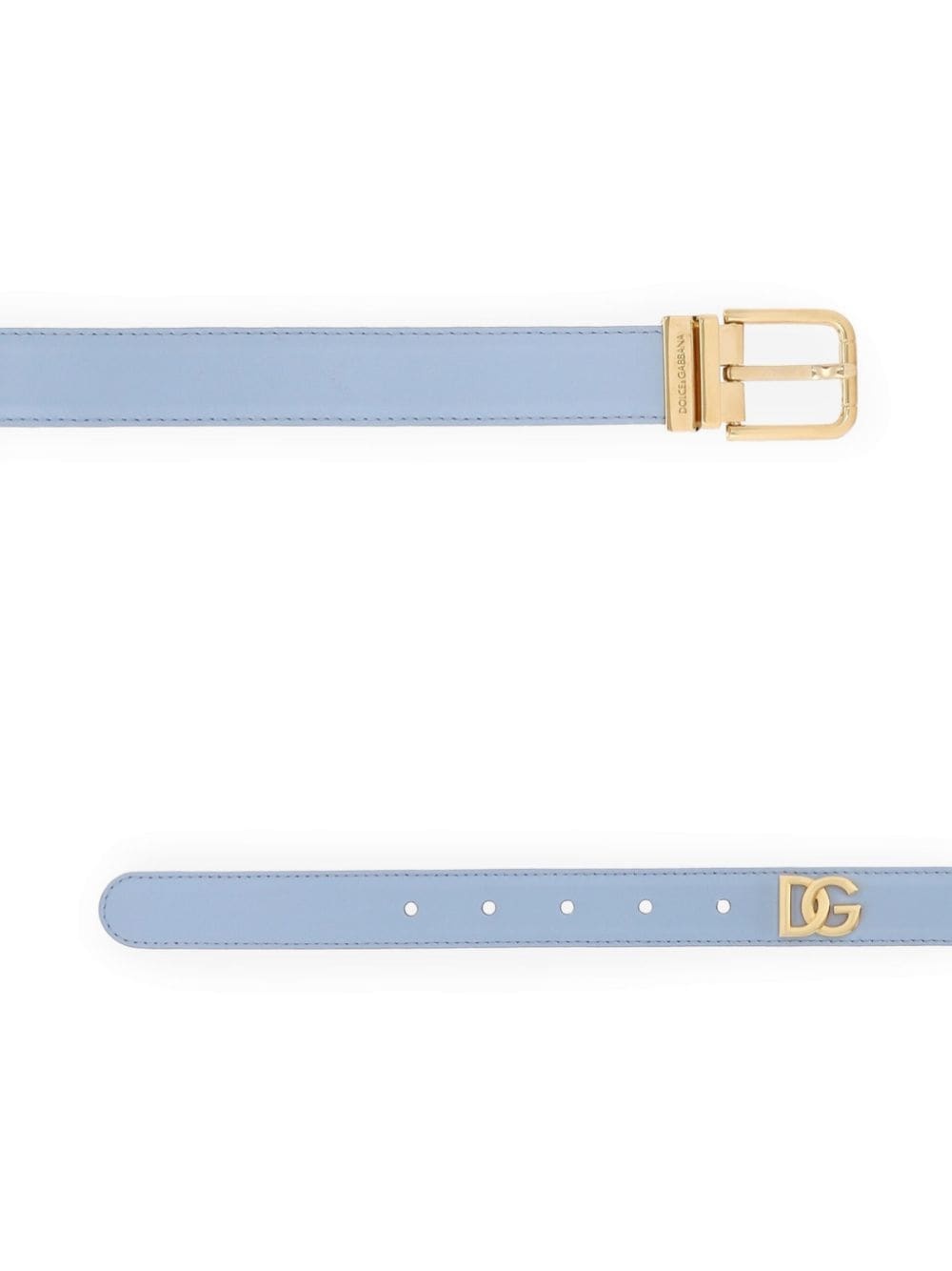 logo plaque calfskin belt - 2