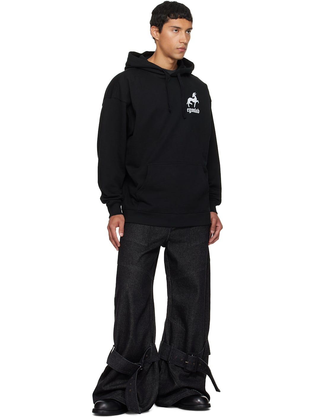 Black Cargo Jeans - 4