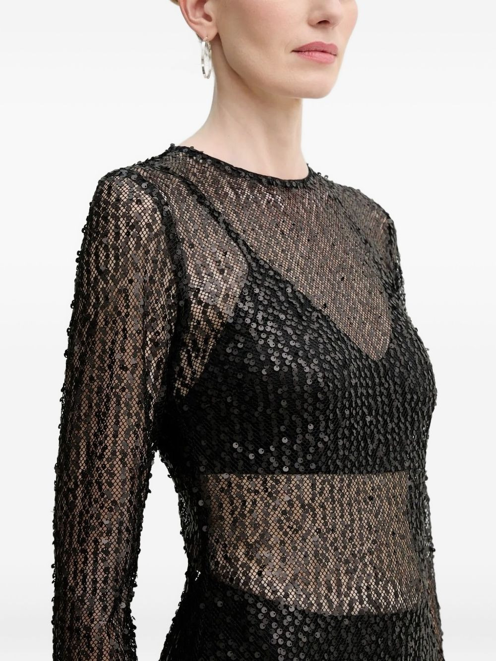 Samadda sequin-embellished midi dress - 3