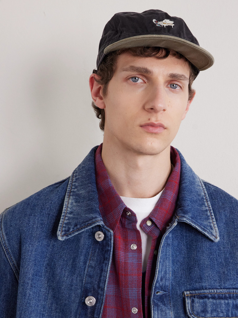 Life Scherzo Chino Brimfield Embroidered Cotton-Twill Cap 3
