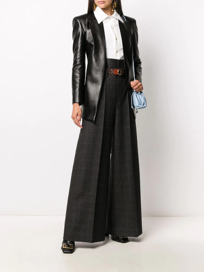 FENDI Prince of Wales wide-leg trousers outlook