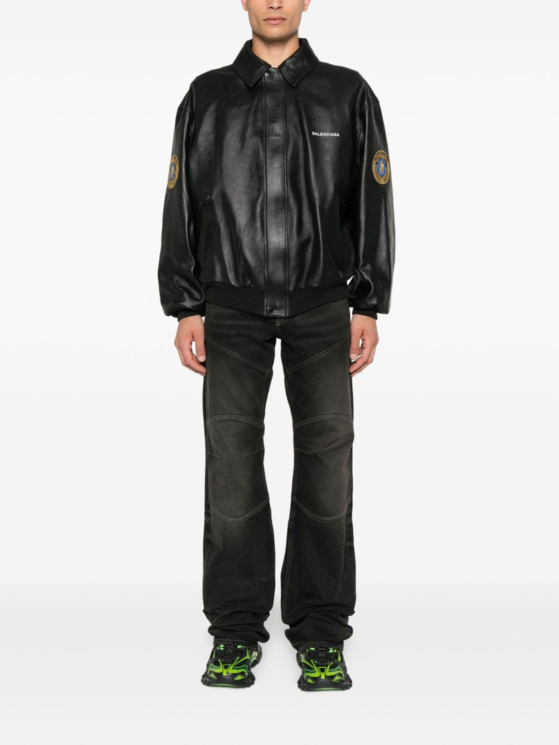 BALENCIAGA panelled raw-edge jeans outlook