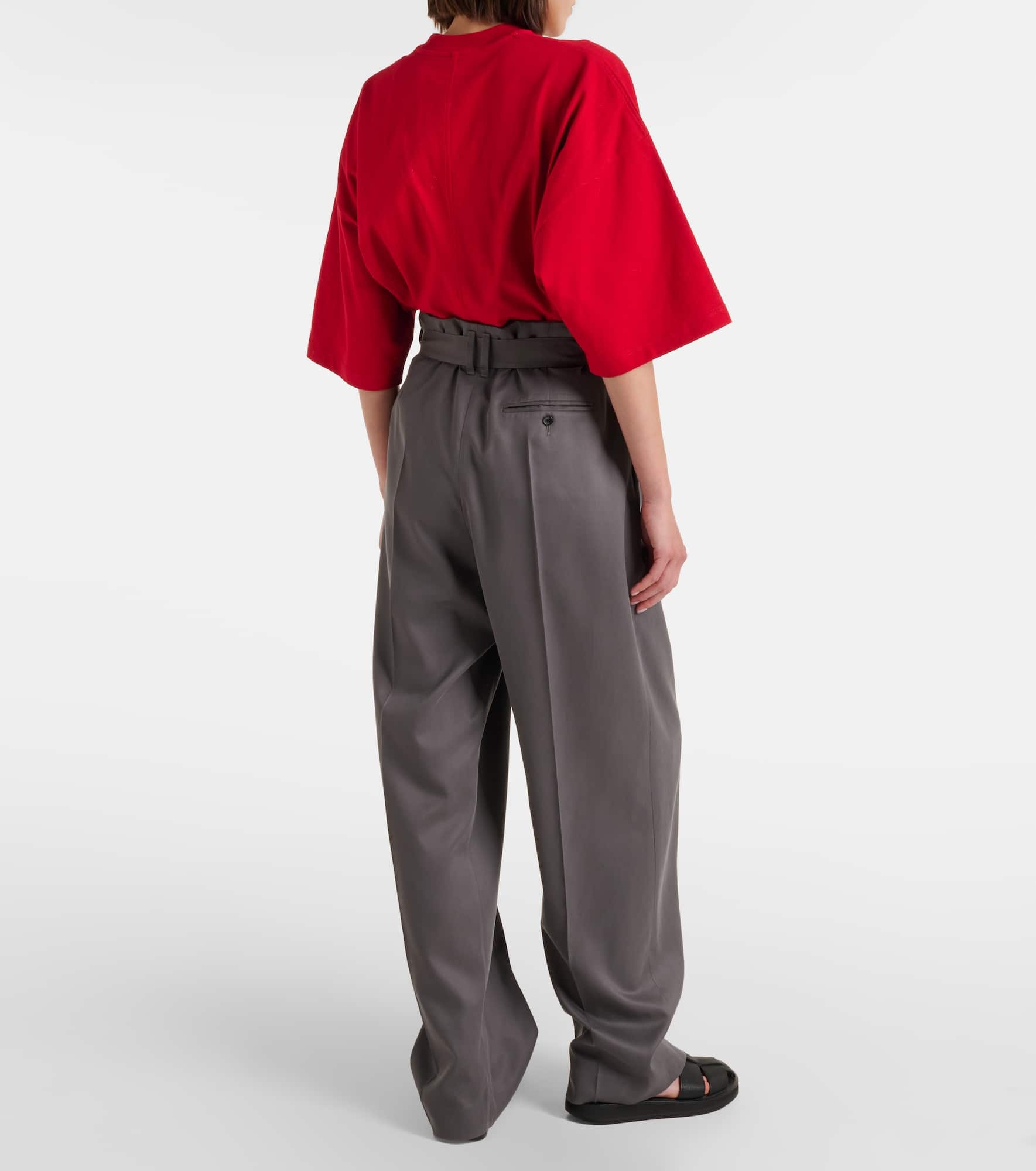 Lonan high-rise silk pants - 3