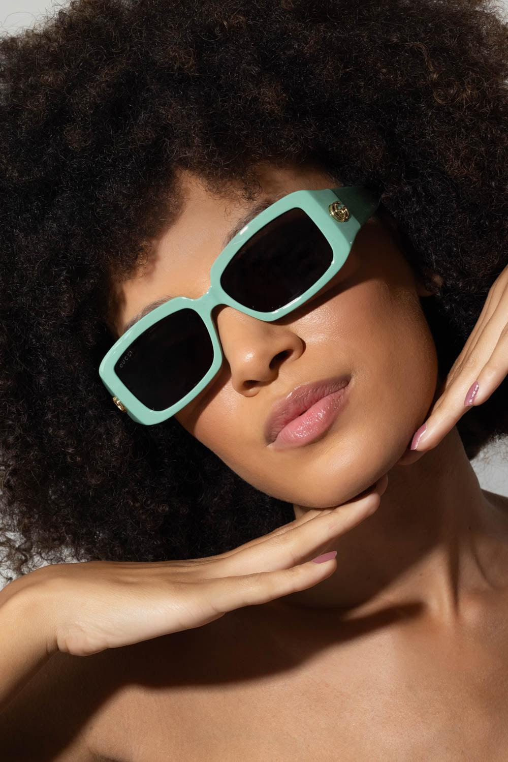 GG Corner Rectangular Sunglasses - 3