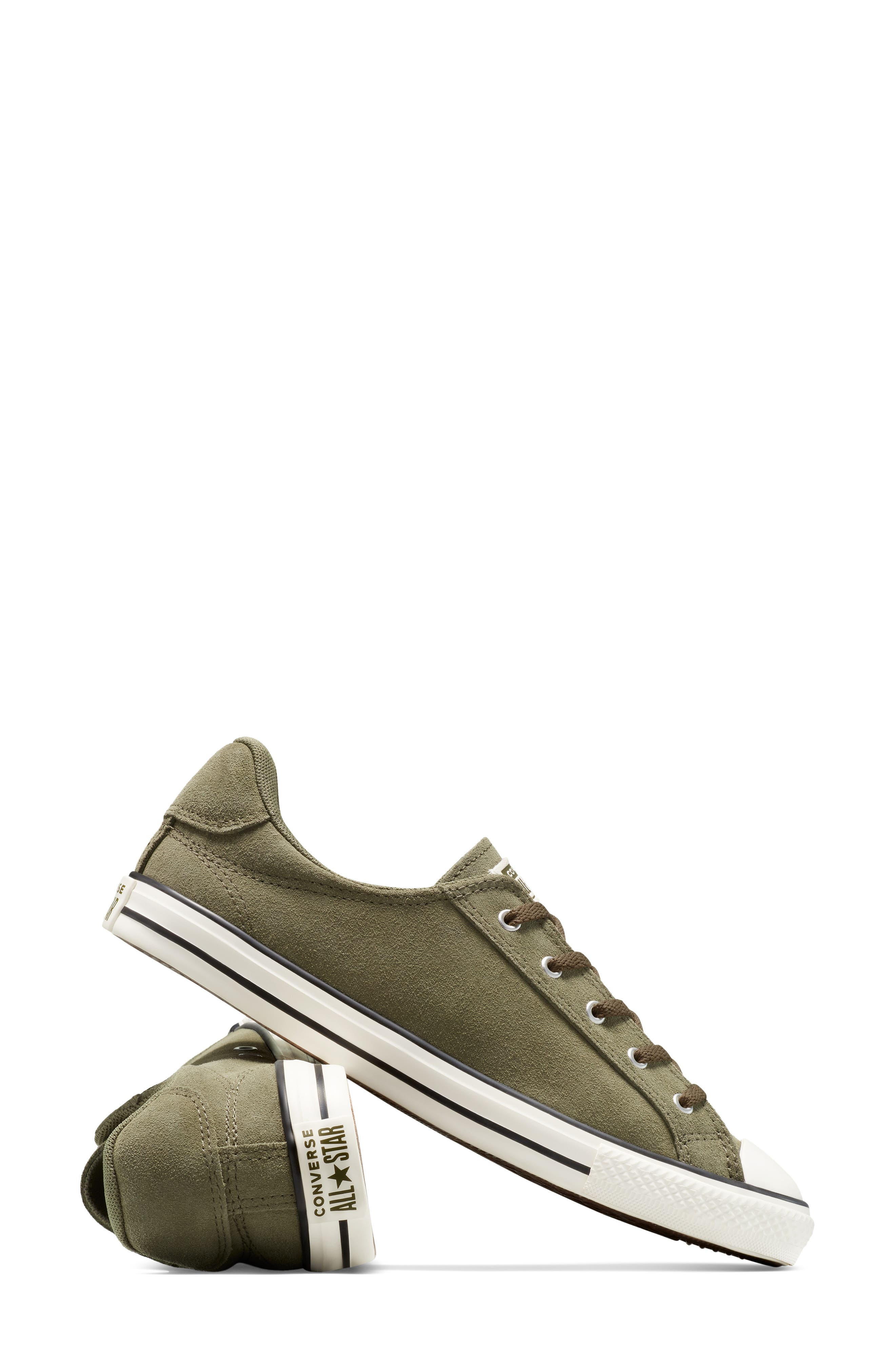 Converse Chuck Taylor All Stair Dainty Suede Sneaker in Utility/Egret/Utility at Nordstrom - 8