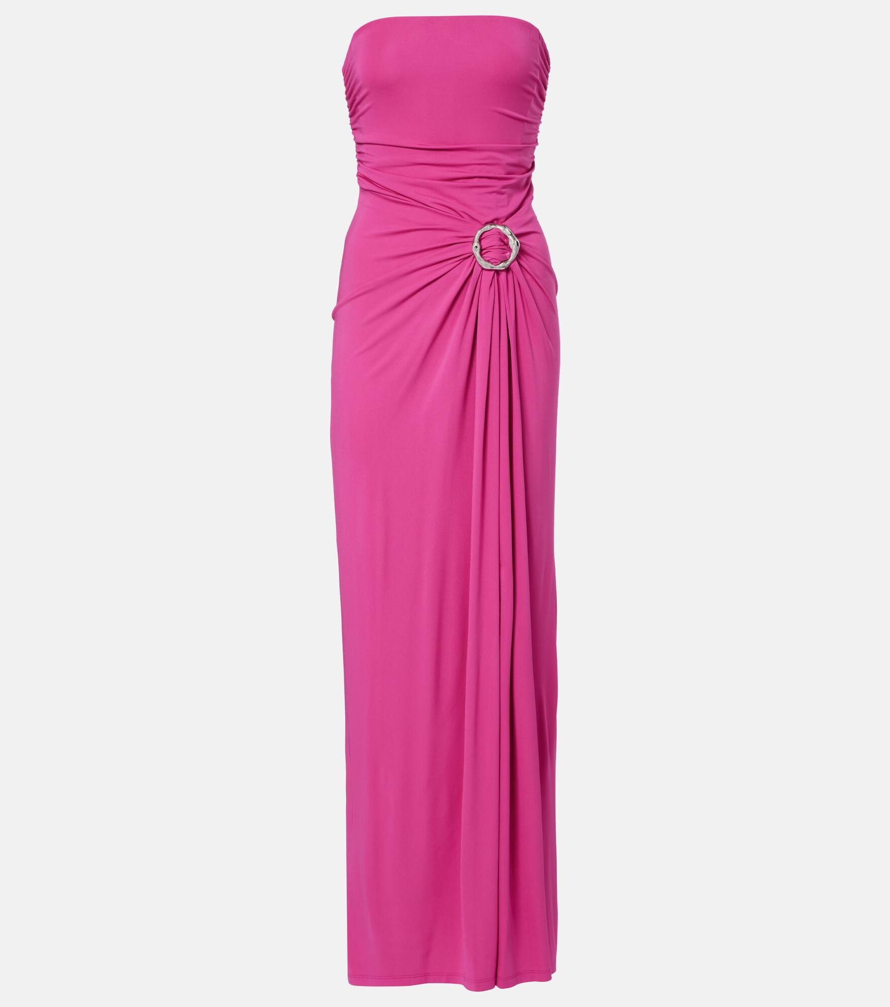 Emma gathered jersey bustier dress - 1