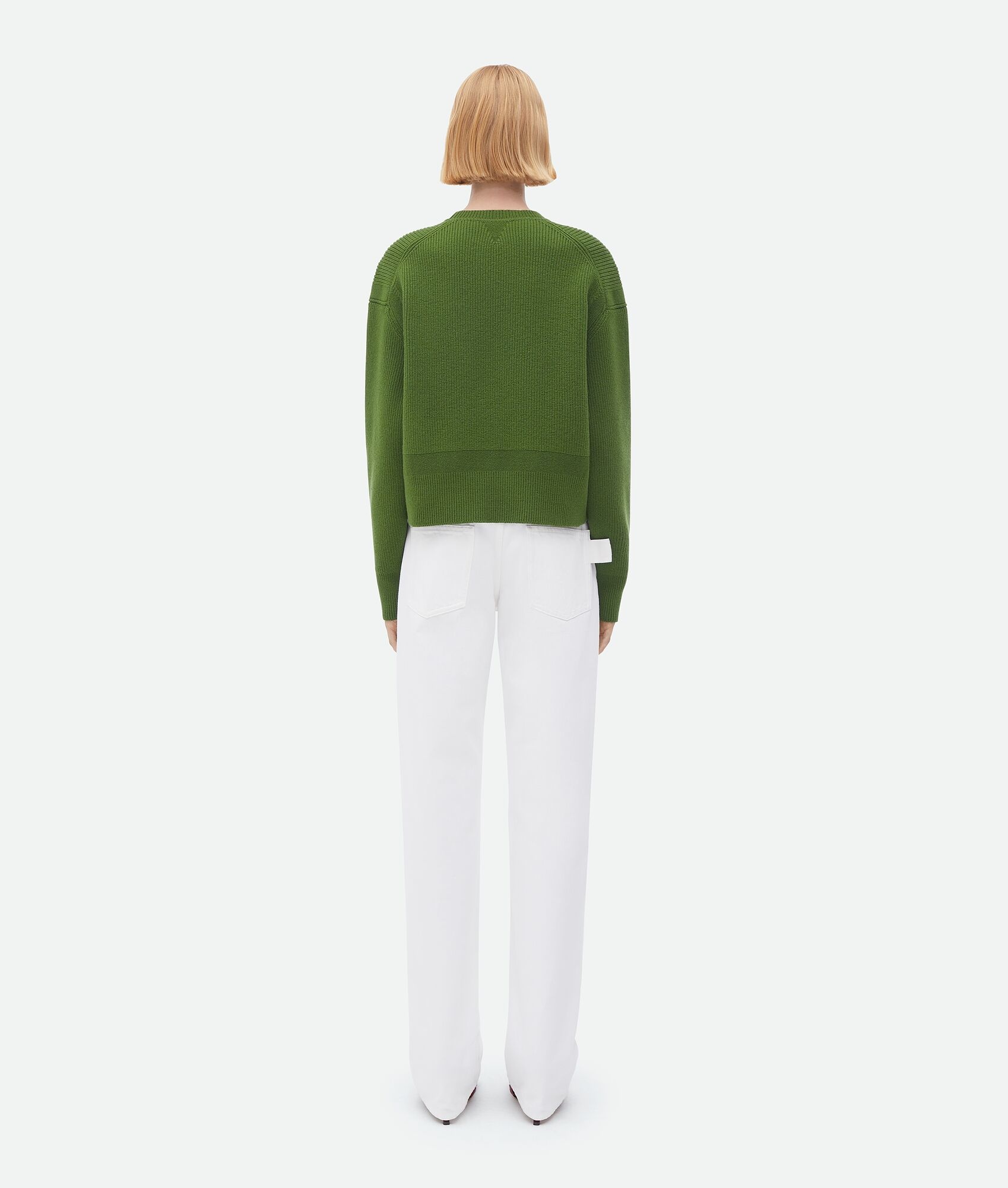 english rib cashmere jumper - 3