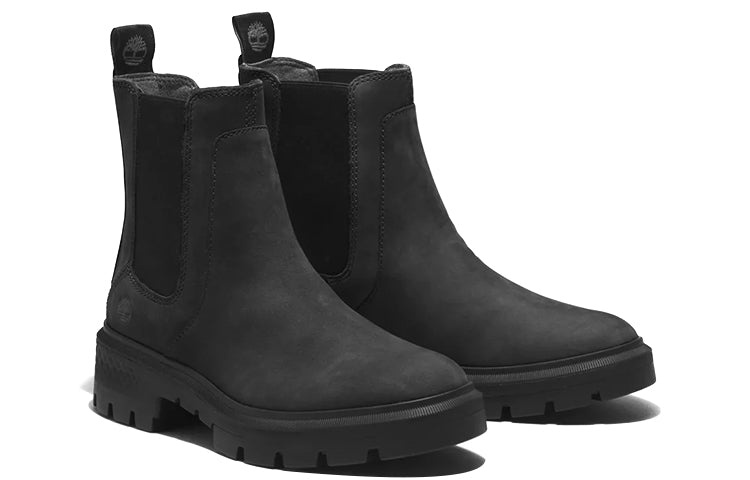 (WMNS) Timberland Courmayeur Valley Chelsea 'Black Nubuck' A5ND7015 - 3