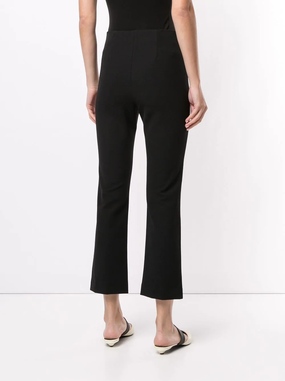 high-waisted cropped trousers - 4