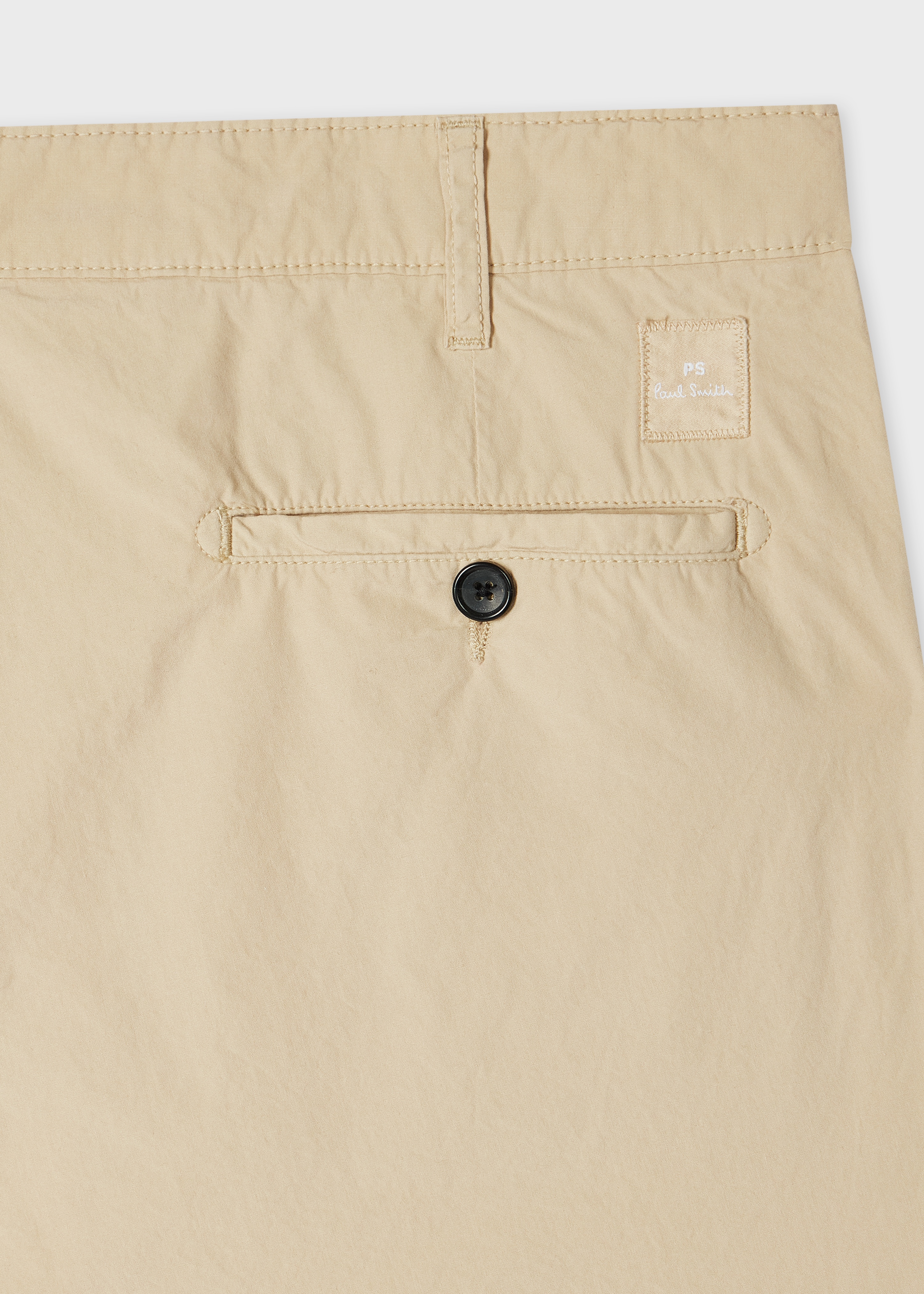 Light Tan Organic Cotton Chino Shorts - 2