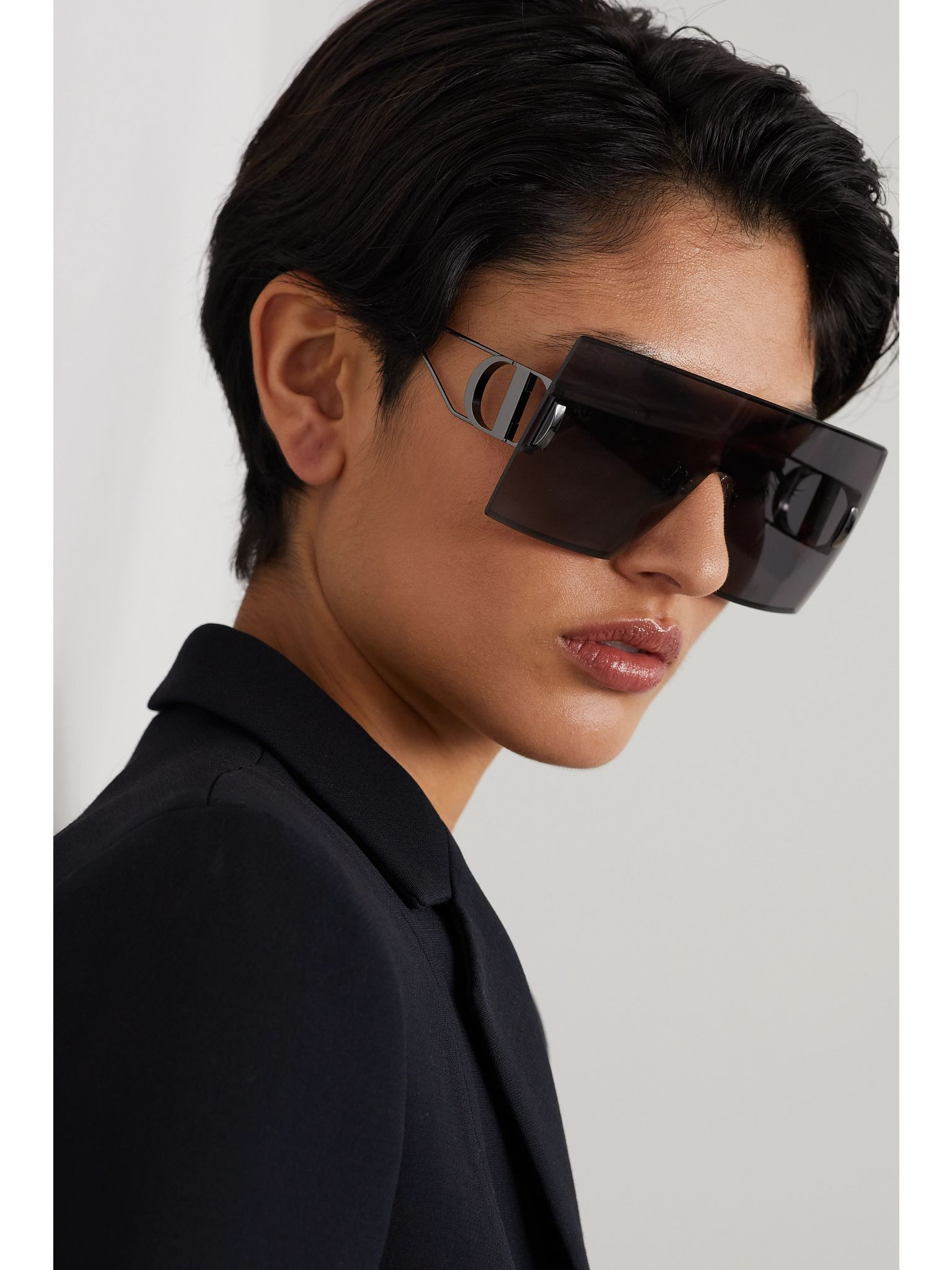 30Montaigne M1U D-Frame silver-tone sunglasses Black - 2
