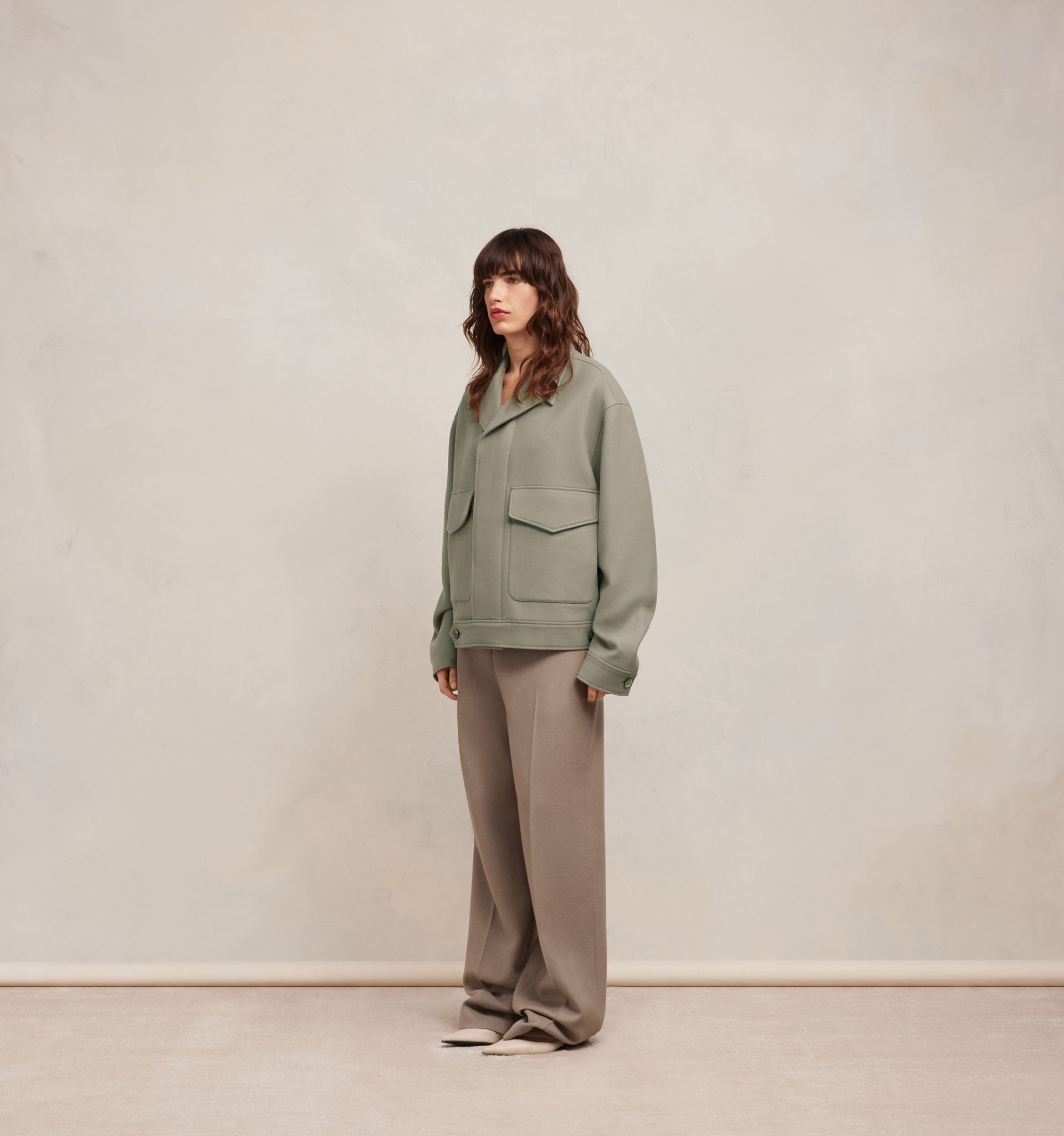 Oversize Buttoned Jacket - 4