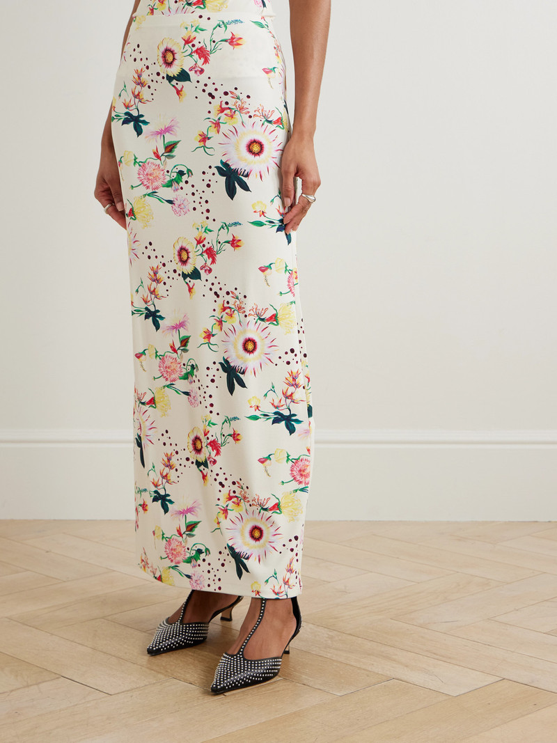 Floral-print Jersey Midi Skirt 4