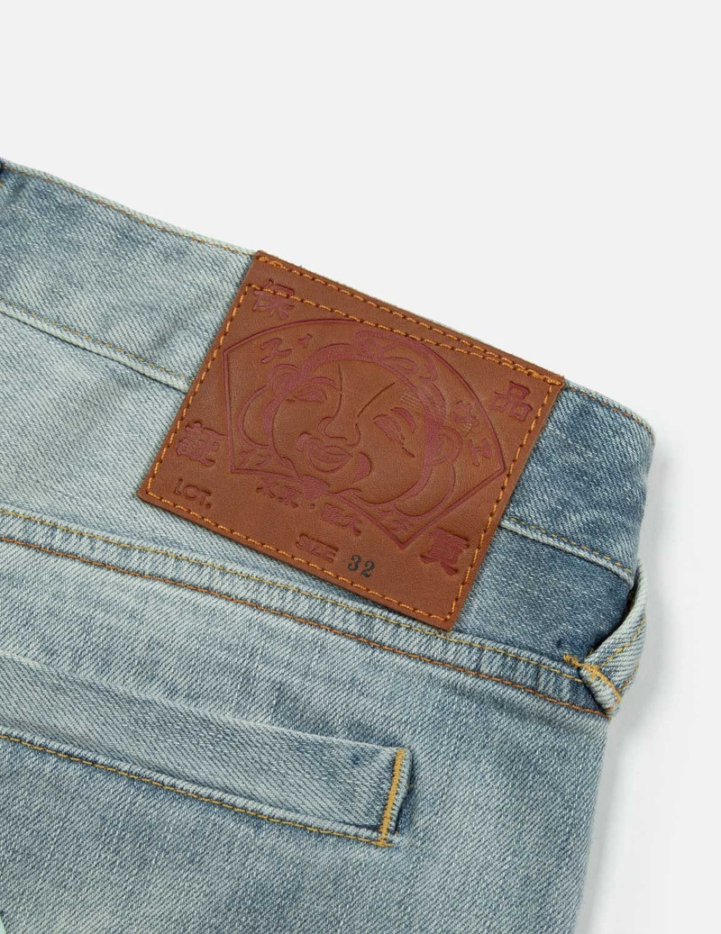 PLAYFUL GODHEAD DAICOCK PRINT REGULAR FIT DENIM SHORTS 12